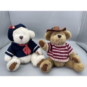 Brass Button Bears Pair Of 2 Bears Cody & Taylor